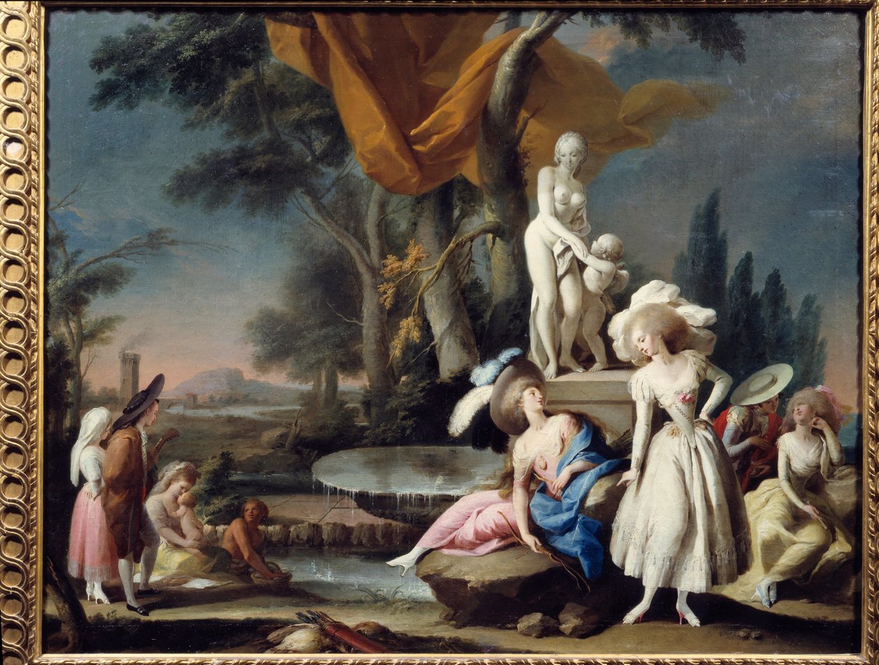 朝圣。 Jose Camaron Y Boronat (1730 - 1803) 的绘画 作者 何塞·卡马龙