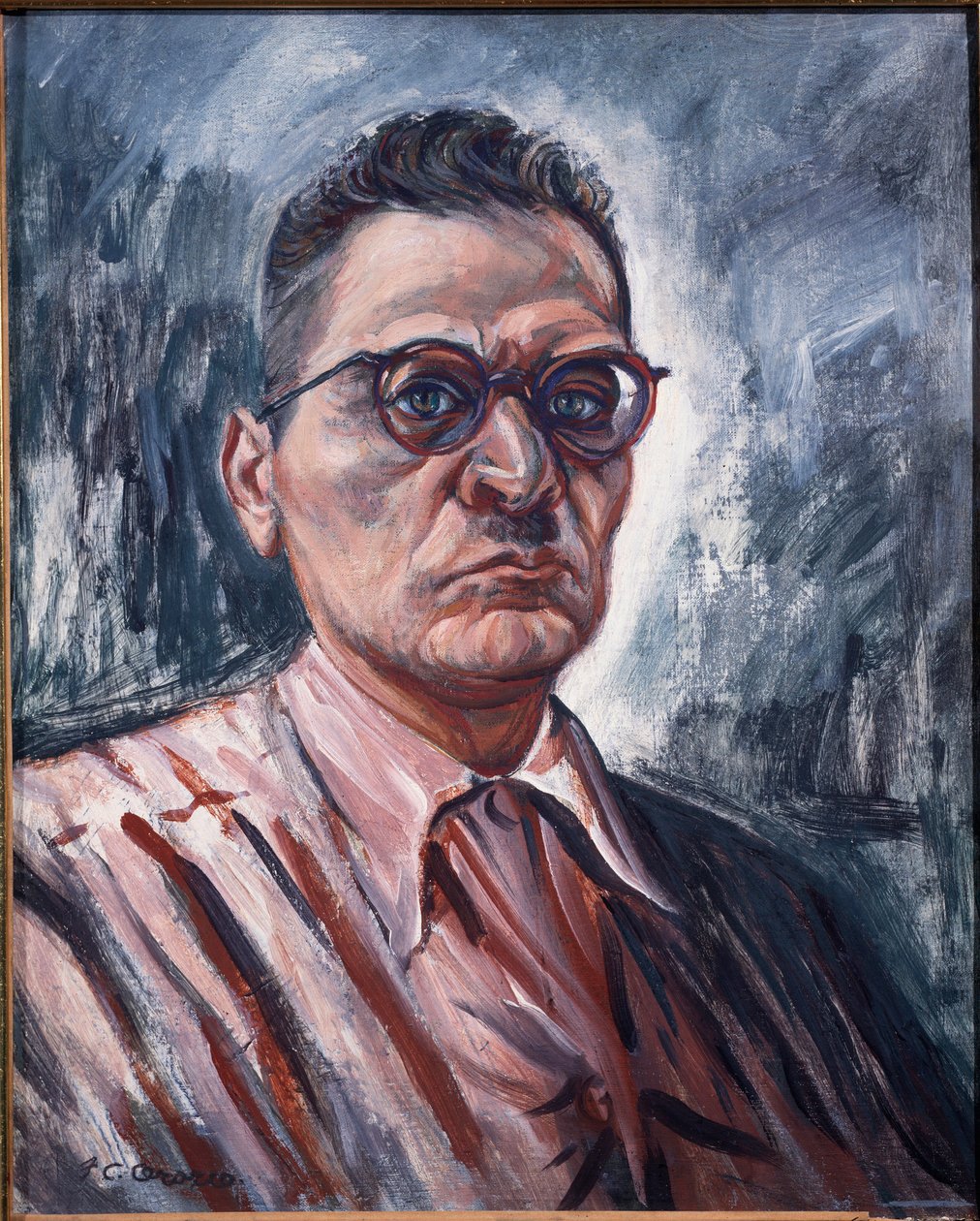 自画像（布面油画 作者 何塞·克莱门特·奥罗斯科（JoséClemente Orozco）