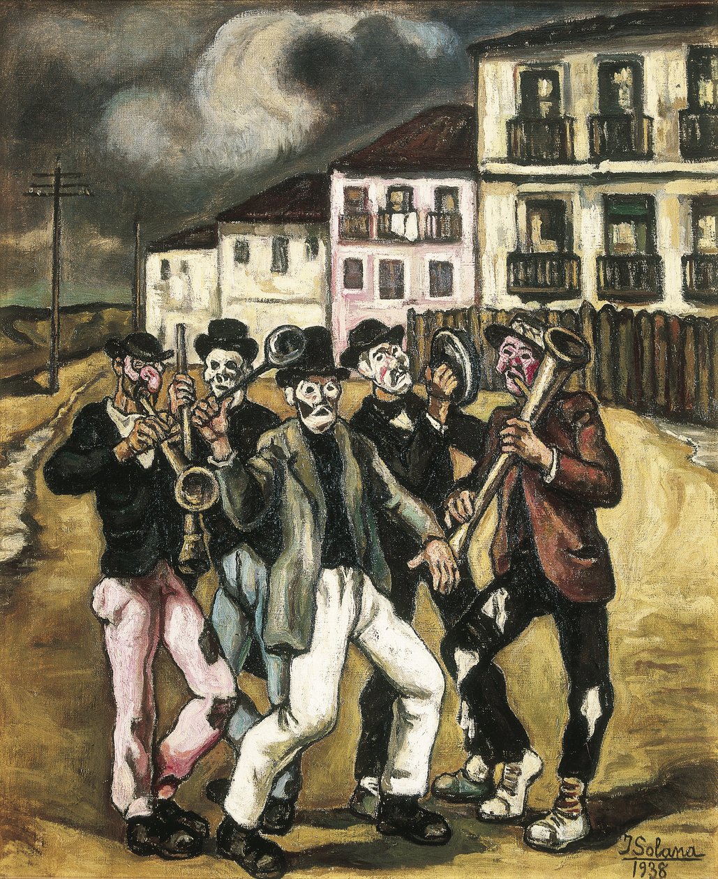 古铁雷斯-索拉纳，何塞（1886-1945 年）。酒商睫毛膏》。1944-1945.布面油画。私人收藏 作者 何塞·古铁雷斯·索拉纳