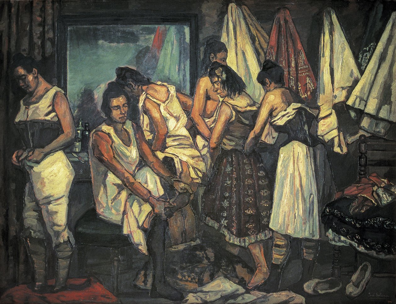古铁雷斯-索拉纳，何塞（1886-1945）。合唱少女》。1925 年（布面油画） 作者 何塞·古铁雷斯·索拉纳