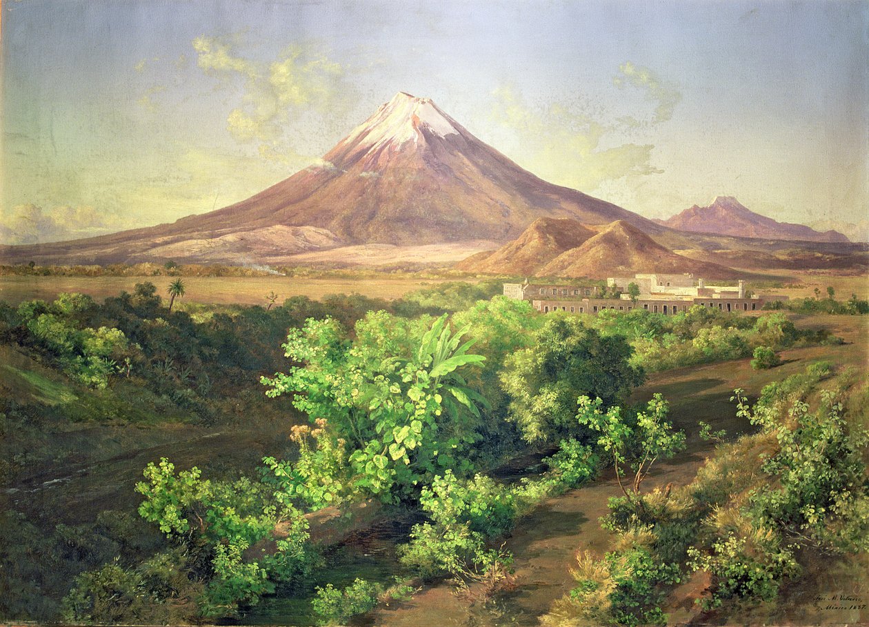 墨西哥乡村的一座小火山 作者 何塞·玛丽亚·贝拉斯科