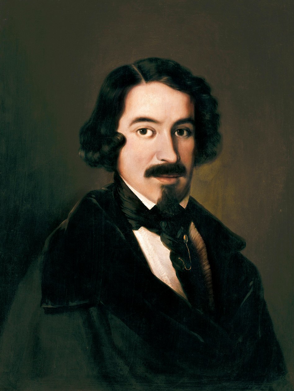何塞·德·埃斯普罗塞达 (1808-1842) 的肖像 作者 何塞·德·马德拉佐（Joséde Madrazo）