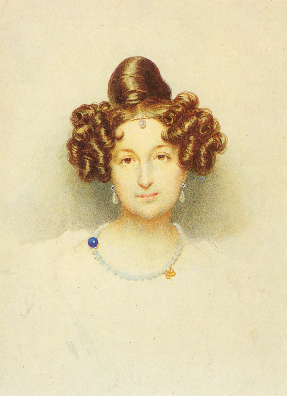 伯爵夫人Elisaweta Woronzowa的肖像（1792-1880） 作者 约瑟夫·爱德华·特尔切