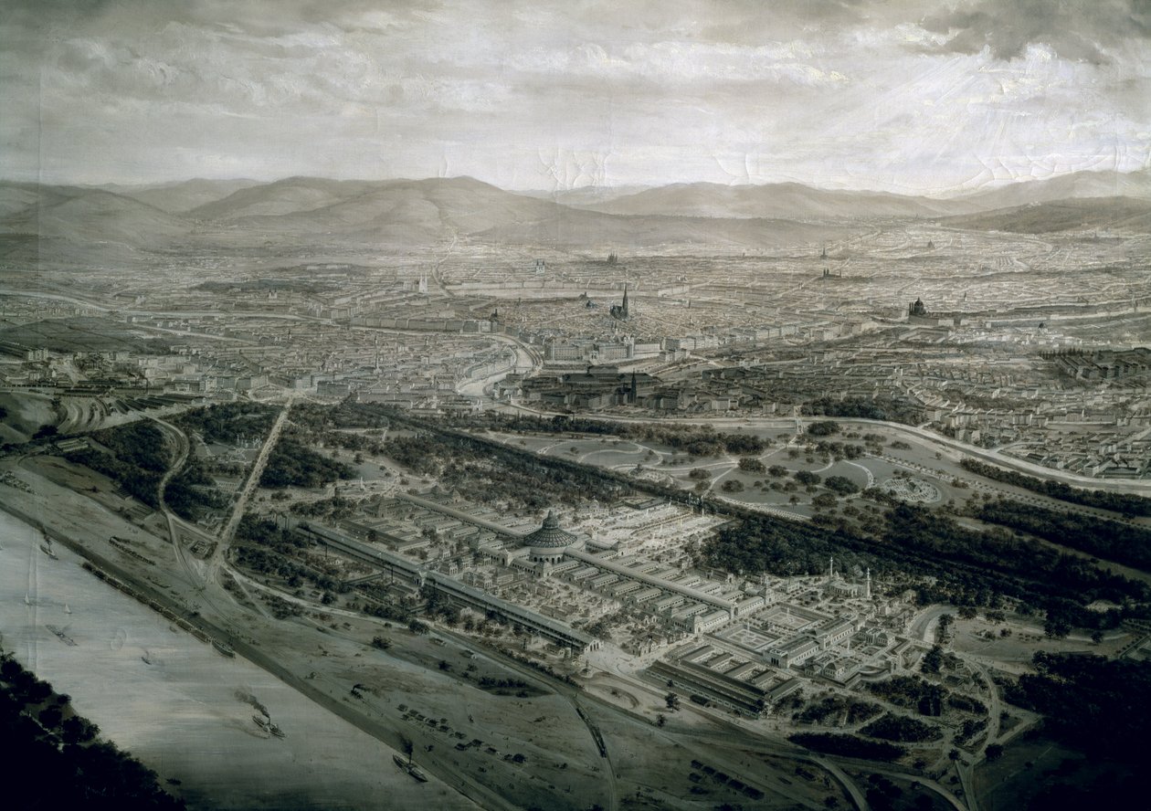 1873年世界展览时维也纳的视图 作者 约瑟夫·兰格