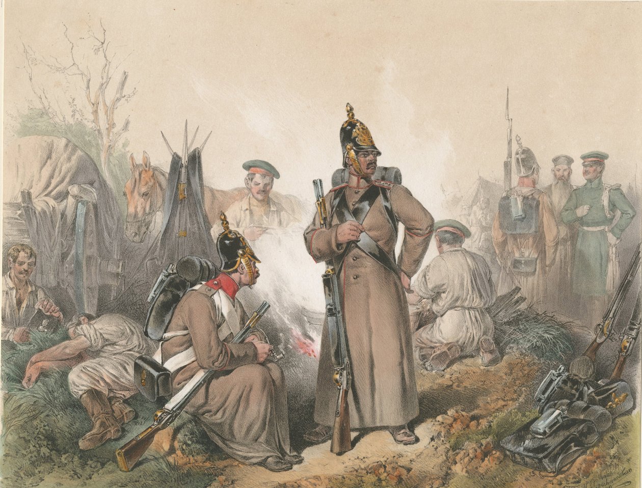 1849年匈牙利独立战争的一个场景，约1849年 作者 Josef Anton Strassgschwandtner