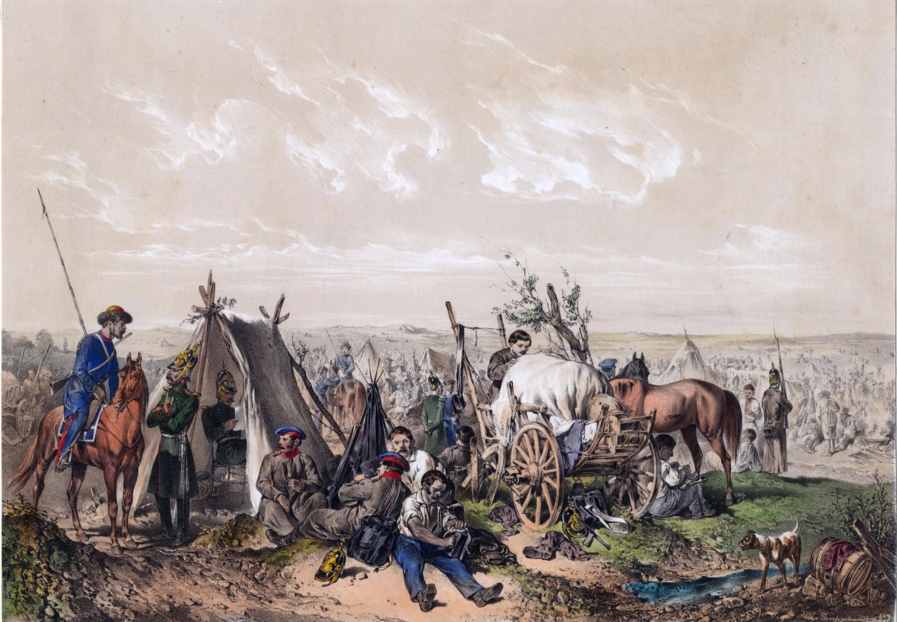 Une scene de la guerre d