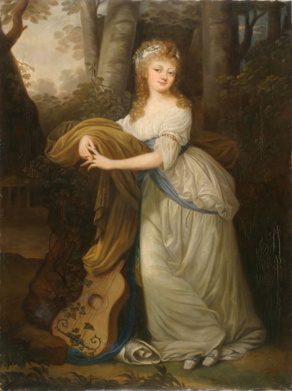 Michał Hieronim Radziwiłł的女儿 Krystyna Magdalena Radziwiłłówna（1776-1796 年）肖像 作者 约瑟夫·格拉西（Josef Grassi）