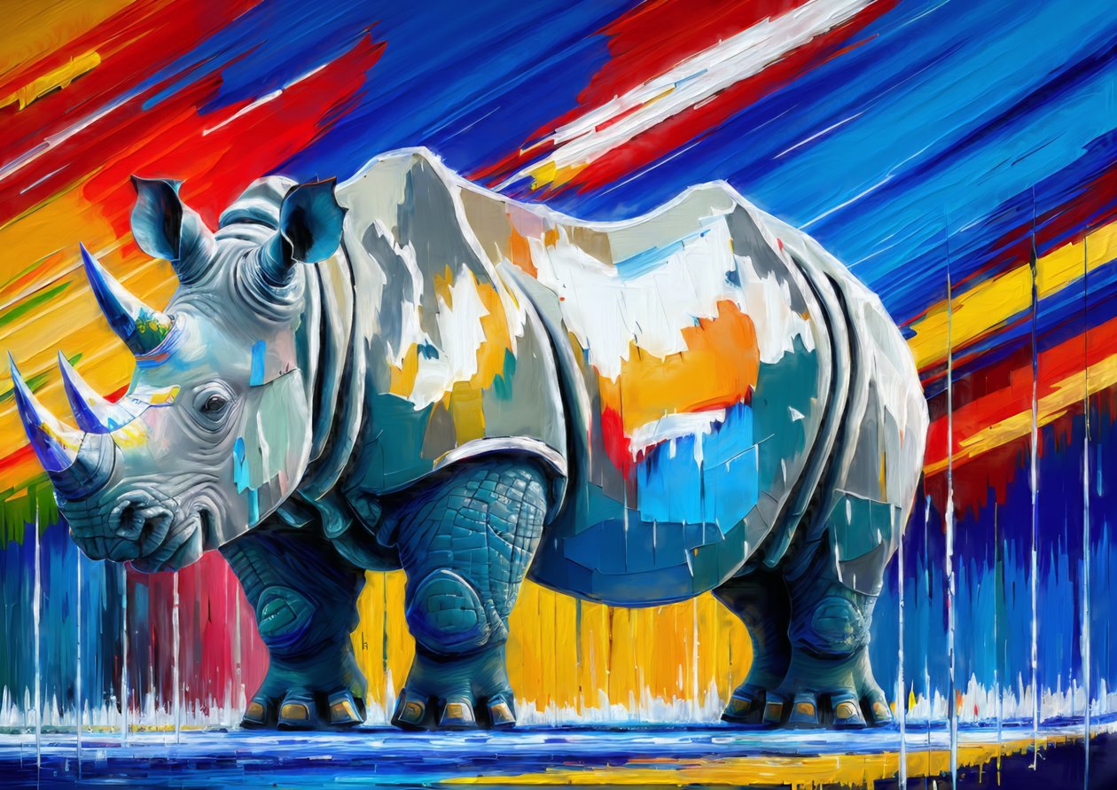 动物 rhino_1 作者 约瑟夫·约翰·迈克尔