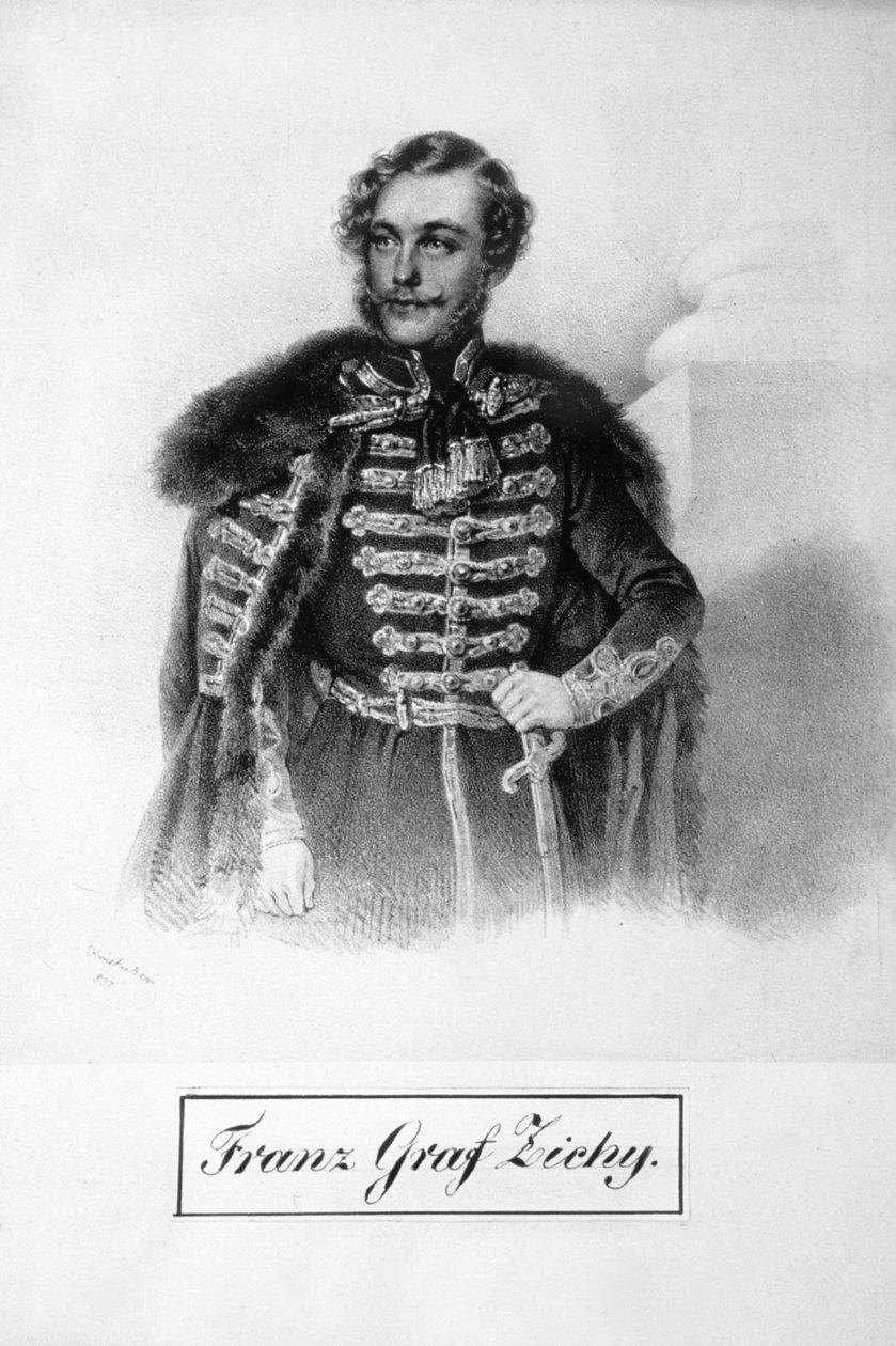 Franz Graf Zichy Litho 作者 约瑟夫·克里胡伯（Josef Kriehuber）