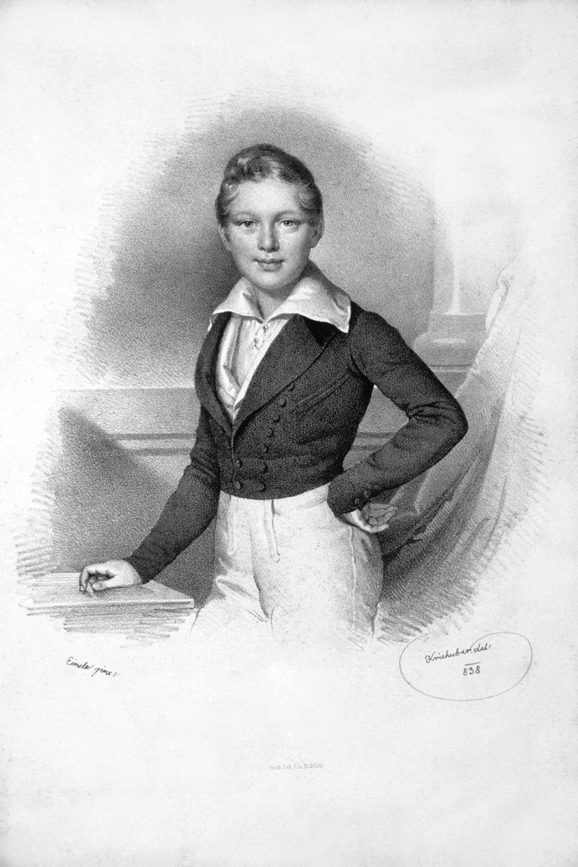 Franz Josef I. 1838 Litho 作者 约瑟夫·克里胡伯（Josef Kriehuber）