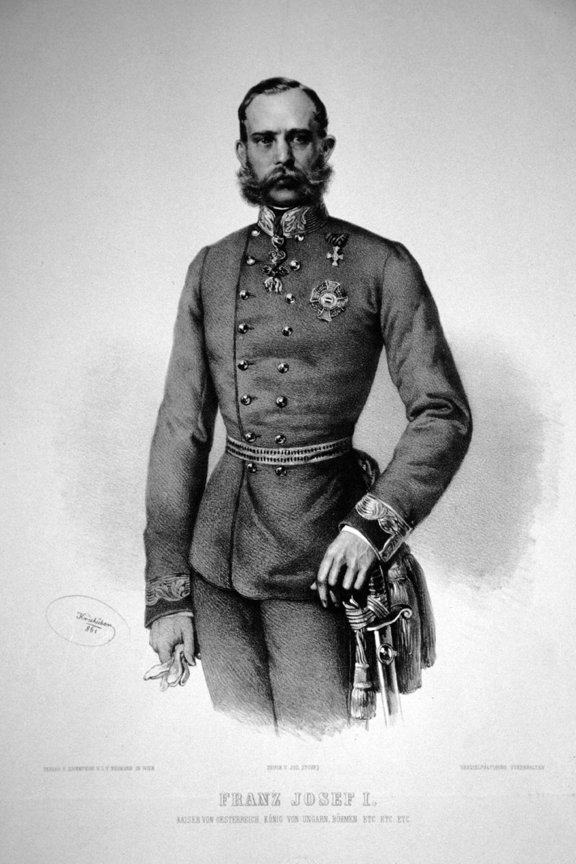 Franz Josef I. 1861 Litho 作者 约瑟夫·克里胡伯（Josef Kriehuber）