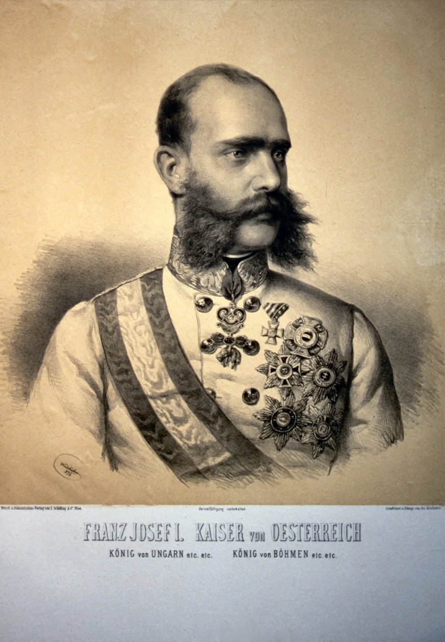 Franz Josef I. 1873 Litho 作者 约瑟夫·克里胡伯（Josef Kriehuber）