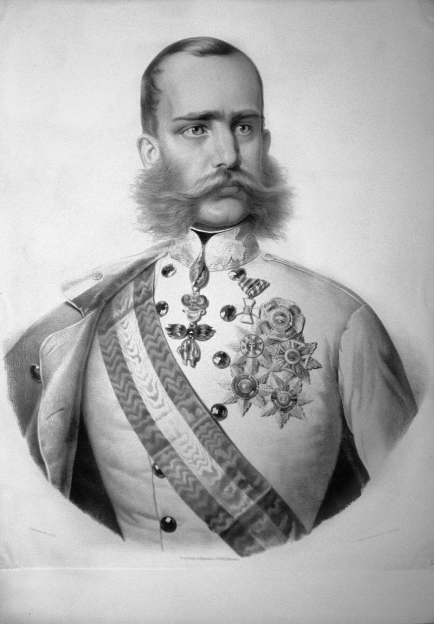 Franz Josef I.Kr. s.a. Litho 作者 约瑟夫·克里胡伯（Josef Kriehuber）