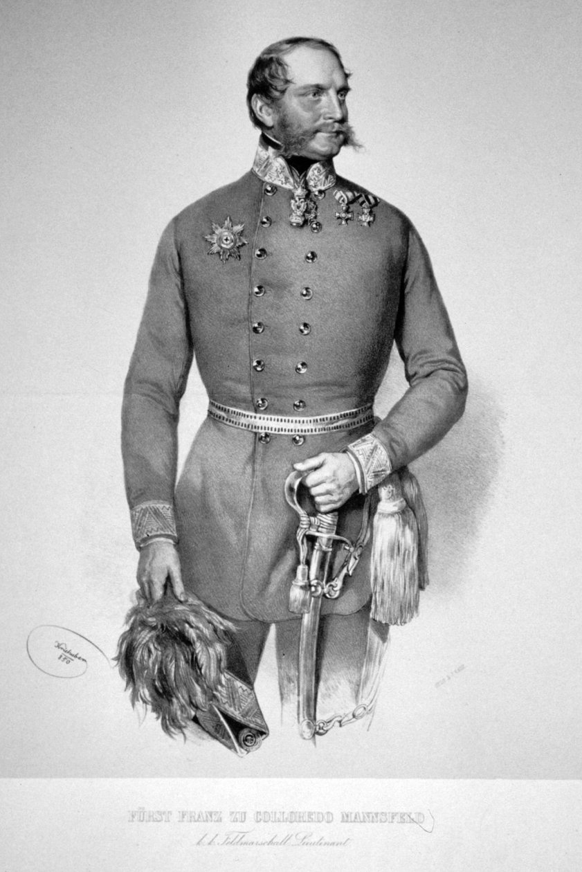 Franz de Paula Colloredo-Mansfeld Litho 3 作者 约瑟夫·克里胡伯（Josef Kriehuber）