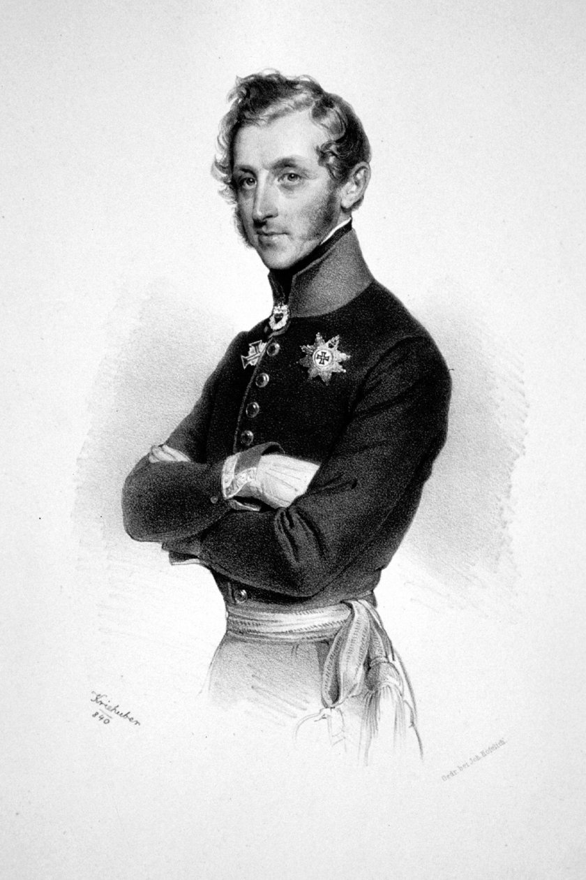 Friedrich Hannibal Thurn-Taxis Litho 作者 约瑟夫·克里胡伯（Josef Kriehuber）