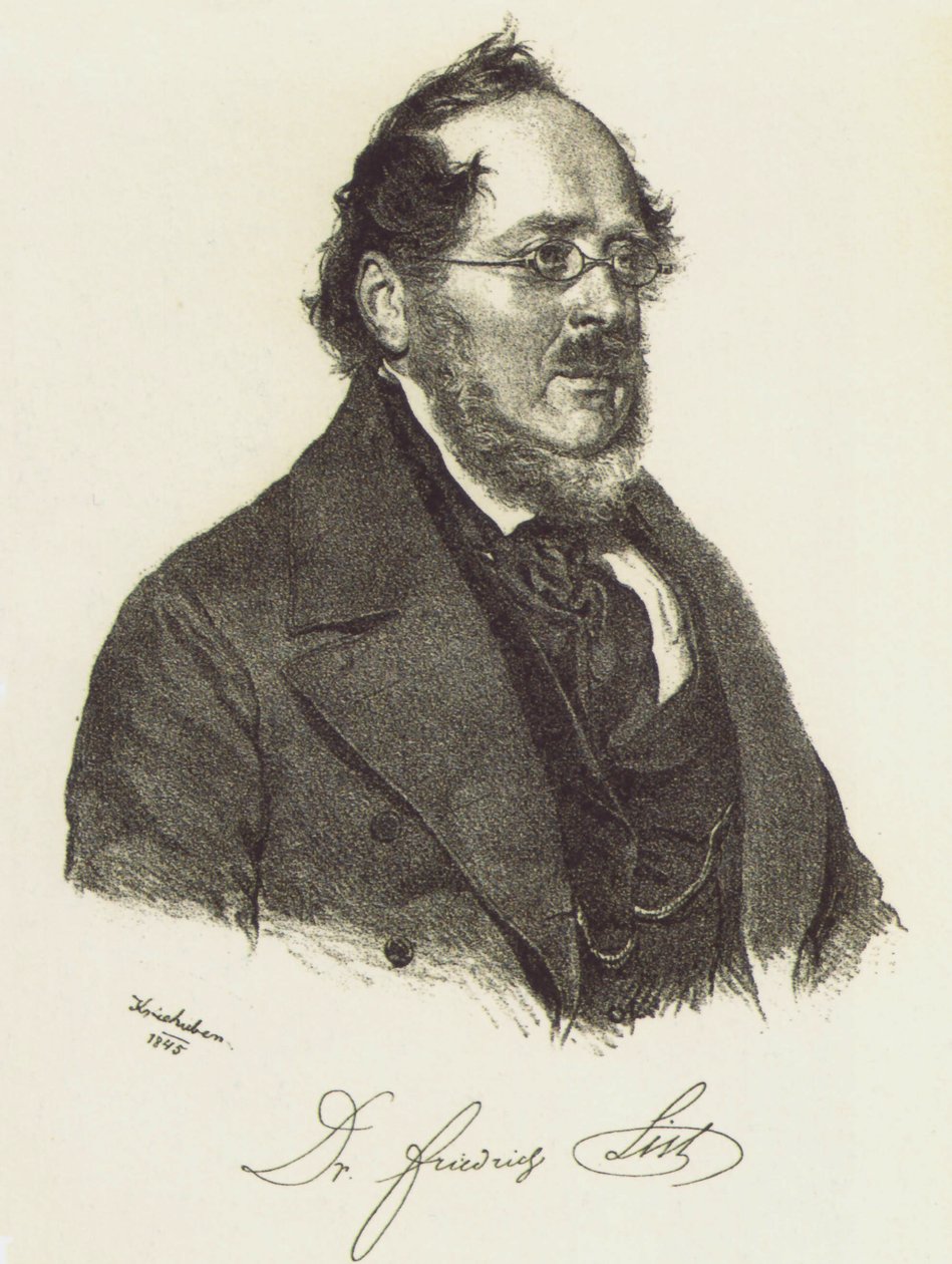 弗里德里希·李斯特（Friedrich List）1789-1846 作者 约瑟夫·尼古拉斯·克里胡伯