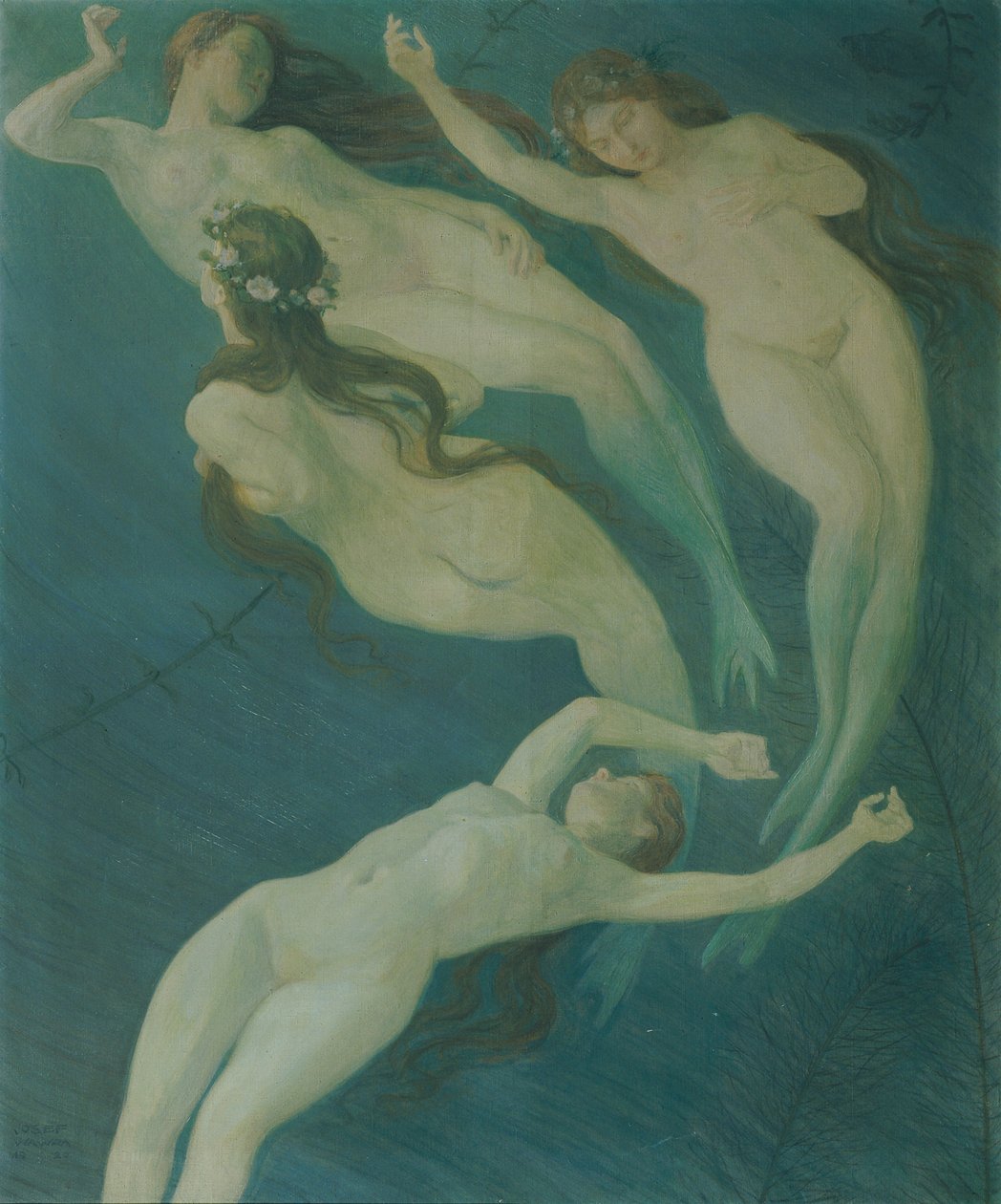美人鱼》，1920年。 作者 约瑟夫·瓦拉