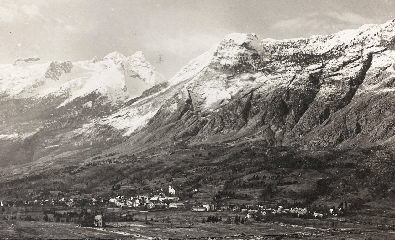 专辑“Meine weltkriegs - Erinnerungen South-West Front (Carinthia, Italien, South Tyrol) (My world war - memory of the South-Western Front in Carinthia, Italy, Trentino-Alto Adige) 31/03/1915-12/11/ 1918 年 - Josef Zohles Wien”：朗本山（黑白照片） 作者 约瑟夫·佐尔斯（Josef Zohles）