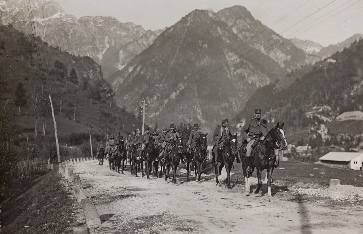 专辑“Meine weltkriegs - Erinnerungen South-West Front (Carinthia, Italien, South Tyrol) (My world war - memory of the South-Western Front in Carinthia, Italy, Trentino-Alto Adige) 31/03/1915-12/11/ 1918 - Josef Zohles Wien“：骑兵的士兵（b / 作者 约瑟夫·佐尔斯（Josef Zohles）