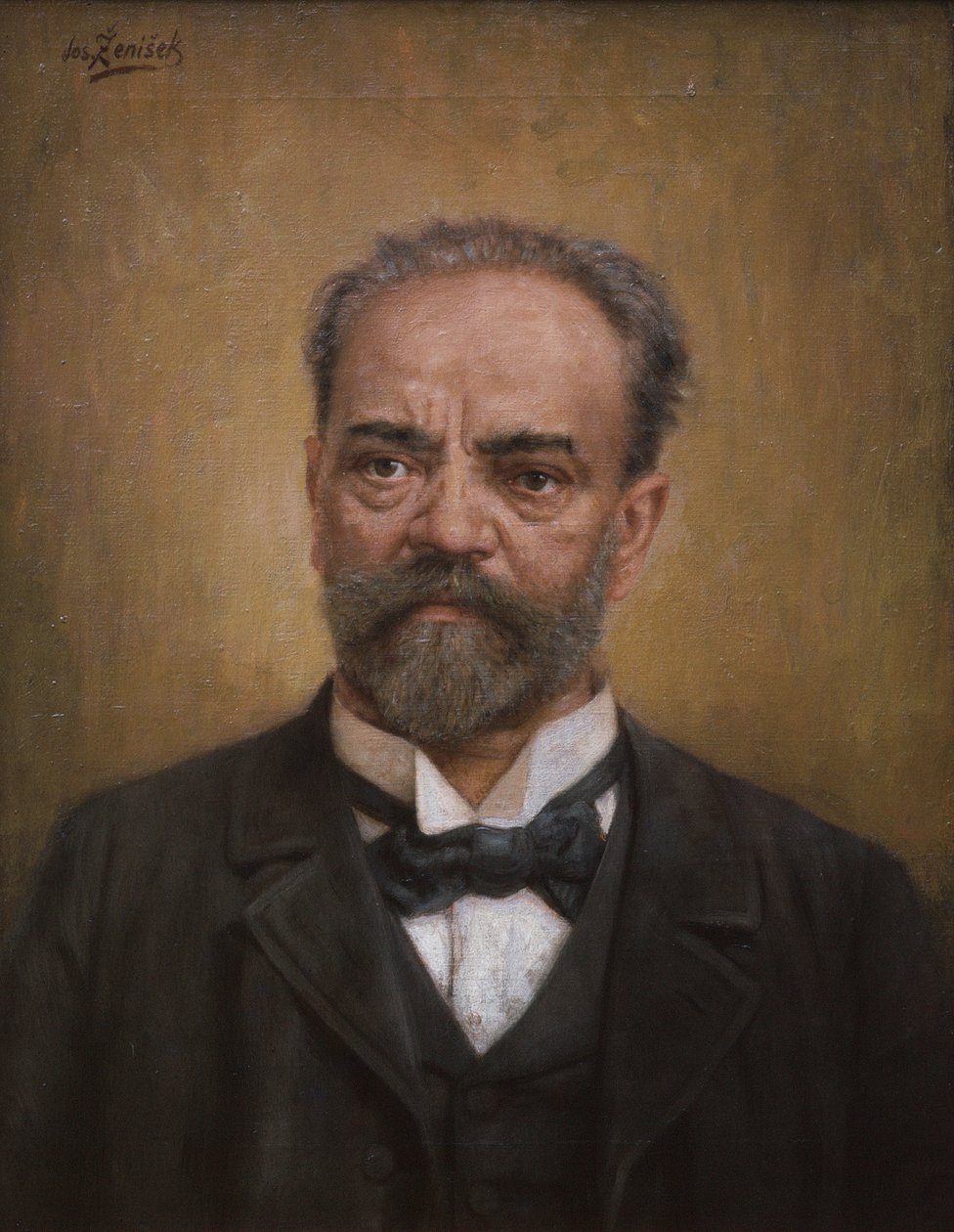 安东尼·德沃夏克，1901 年左右（布面油画） 作者 约瑟夫·泽尼舍克
