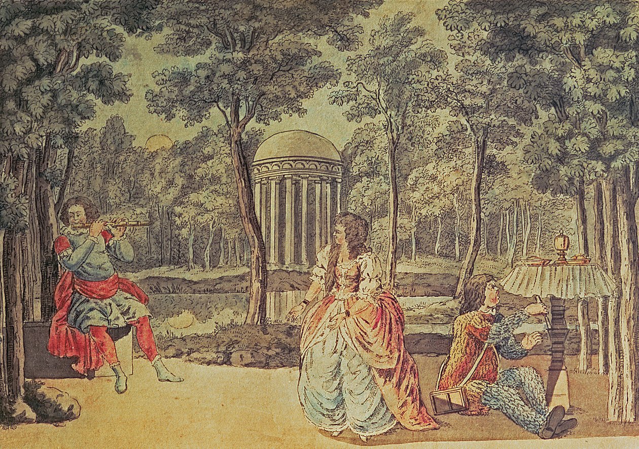 帕米娜！你在这里！好神！，第二幕，来自Wolfgang Amadeus Mozart的“魔笛”（1756-91） 作者 约瑟夫和彼得·沙弗