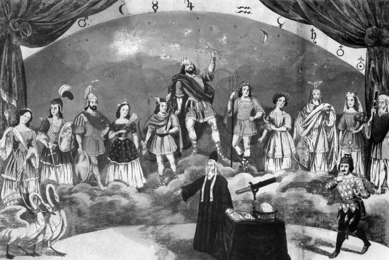 希腊诸神天堂，1857年2月23日在Altdorf-Weingarten举行的嘉年华游戏 作者 约瑟夫·拜耳