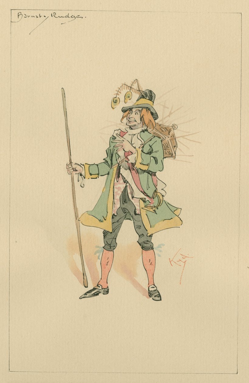 巴纳比·拉奇（Barnaby Rudge），20世纪20年代（笔和墨水在纸上写着） 作者 约瑟夫·克莱顿·克拉克