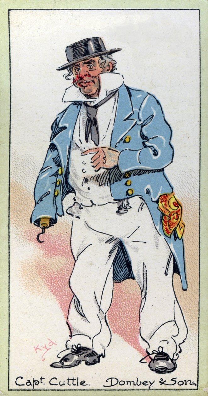 1923年查尔斯·狄更斯（Charles Dickens）的“Dombey und Son”中的Cuttle船长 作者 约瑟夫·克莱顿·克拉克