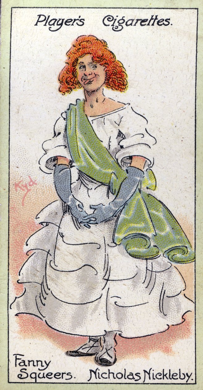 Fanny Squeers，来自&39;Nicholas Nickleby&39;，1923年 作者 约瑟夫·克莱顿·克拉克