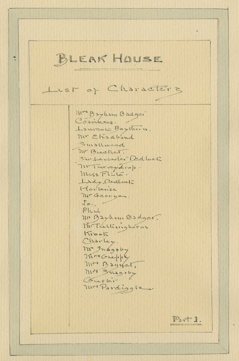 字符列表，c.1920s（笔和墨水在纸上用wc） 作者 约瑟夫·克莱顿·克拉克