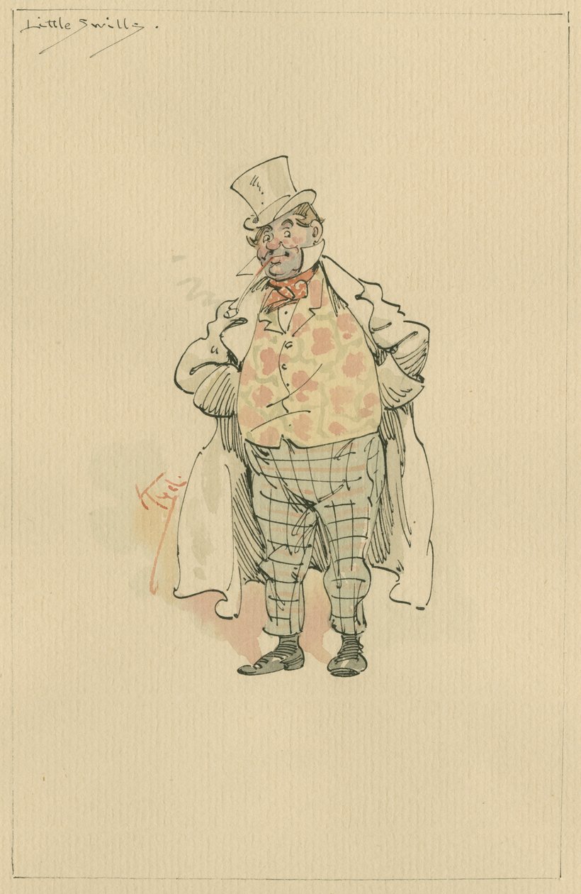 Little Swills，c.1920s（笔和墨水在纸上用wc） 作者 约瑟夫·克莱顿·克拉克
