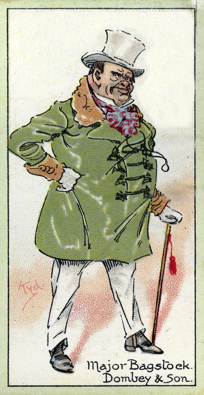 主要的Bagstock，来自&39;Dombey und Son&39;，由Charles Dickens，1923年创作 作者 约瑟夫·克莱顿·克拉克