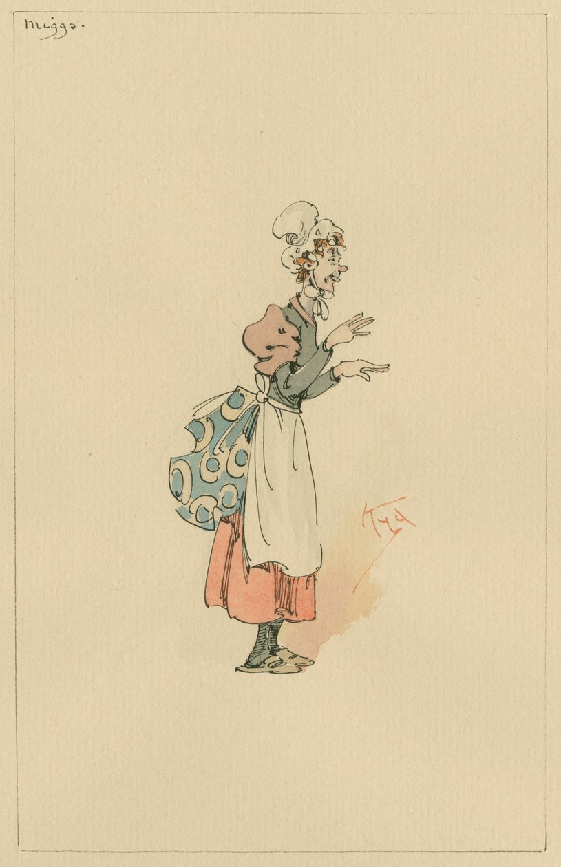 Miggs，c.1920s（笔和墨水在纸上用wc） 作者 约瑟夫·克莱顿·克拉克