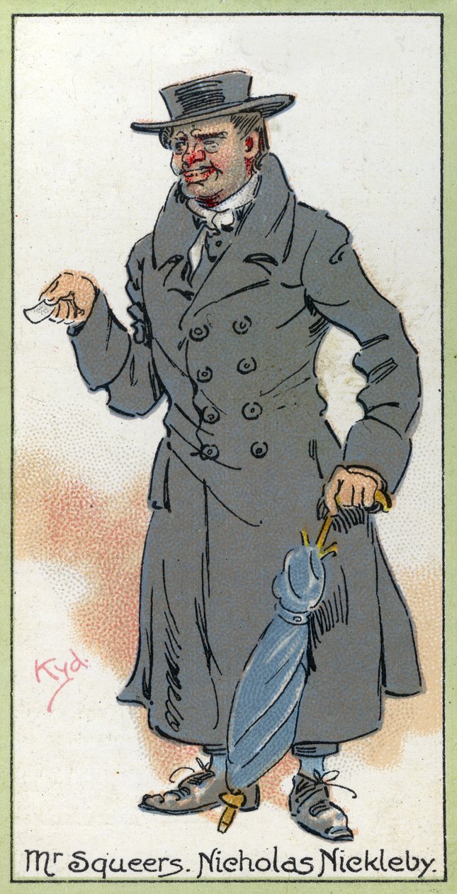 Squeers先生，来自1923年的“Nicholas Nickleby” 作者 约瑟夫·克莱顿·克拉克