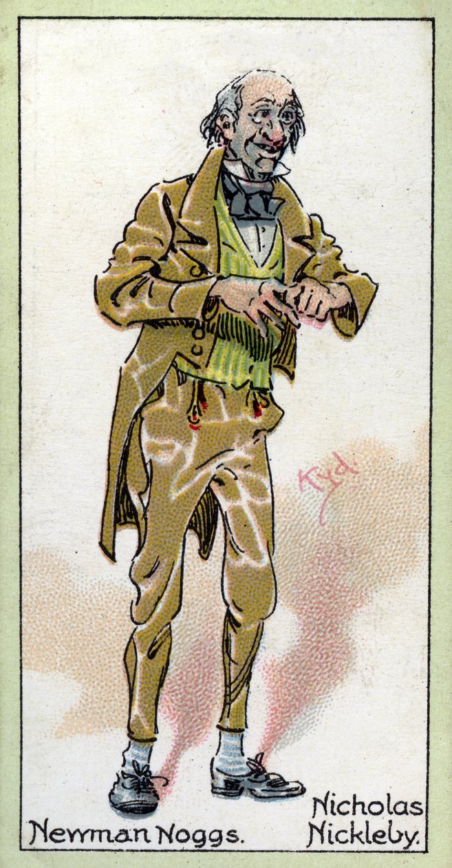 纽曼诺格斯，来自&39;Nicholas Nickleby&39;，查尔斯狄更斯，1923年 作者 约瑟夫·克莱顿·克拉克