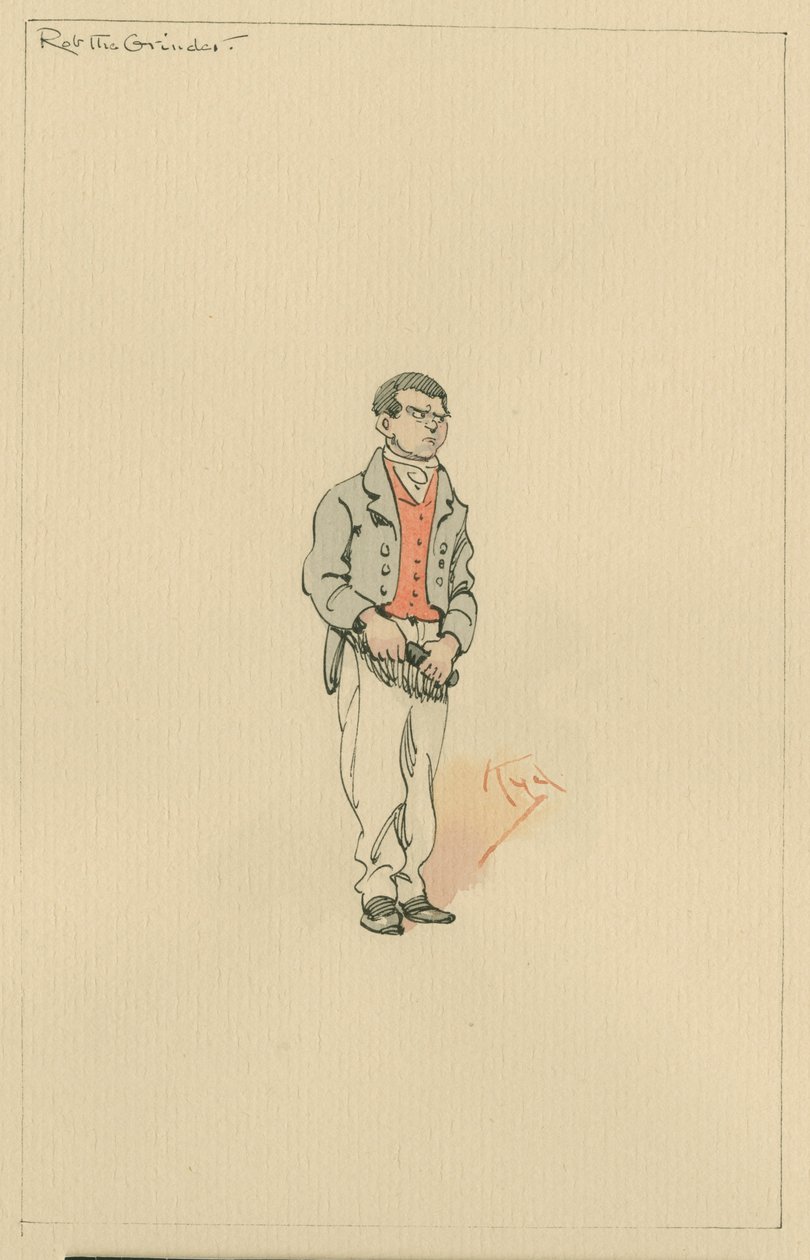 Rob the Grinder，c.1920s（笔和墨水在纸上用wc） 作者 约瑟夫·克莱顿·克拉克