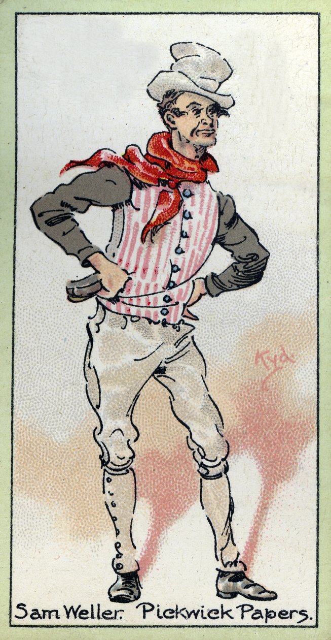 Sam Weller，来自Charles Reickens的“The Pickwick Papers”，1923年 作者 约瑟夫·克莱顿·克拉克