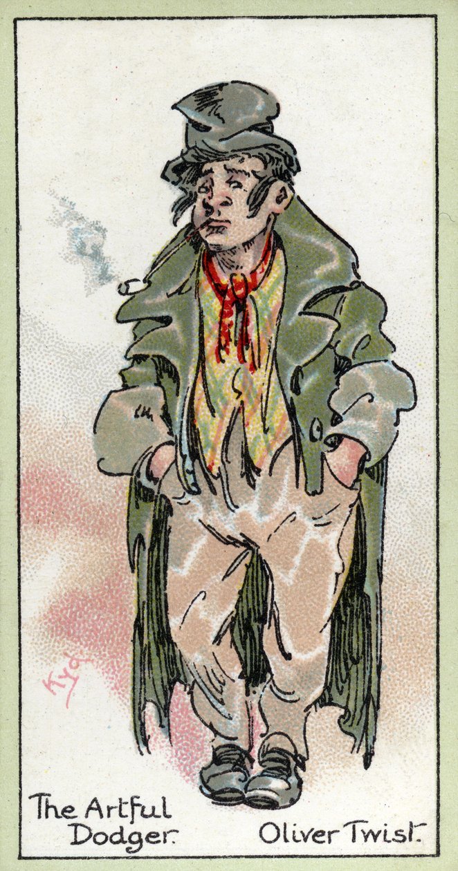 狡猾的道奇，来自&39;Oliver Twist&39;，查尔斯狄更斯，1923年 作者 约瑟夫·克莱顿·克拉克