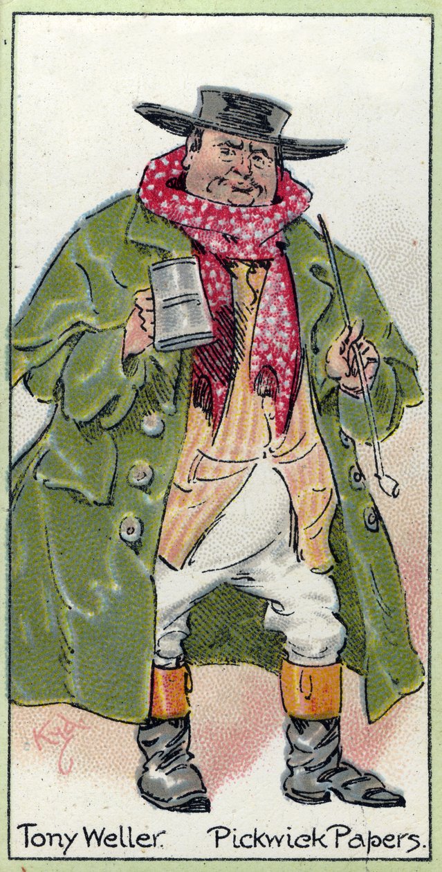 托尼·韦勒，来自查尔斯·狄更斯的“The Pickwick Papers”，1923年 作者 约瑟夫·克莱顿·克拉克