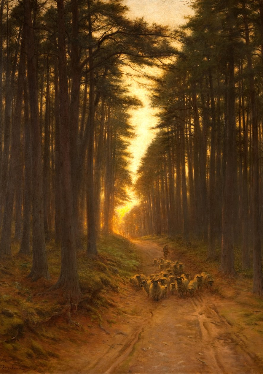 现在是寂静之夜，c.1905 作者 约瑟夫·法夸森