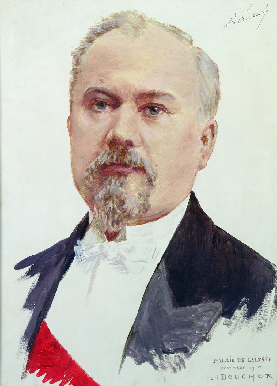 Raymond Poincare（1860-1934）1915年的肖像 作者 约瑟夫·费利克斯·布库