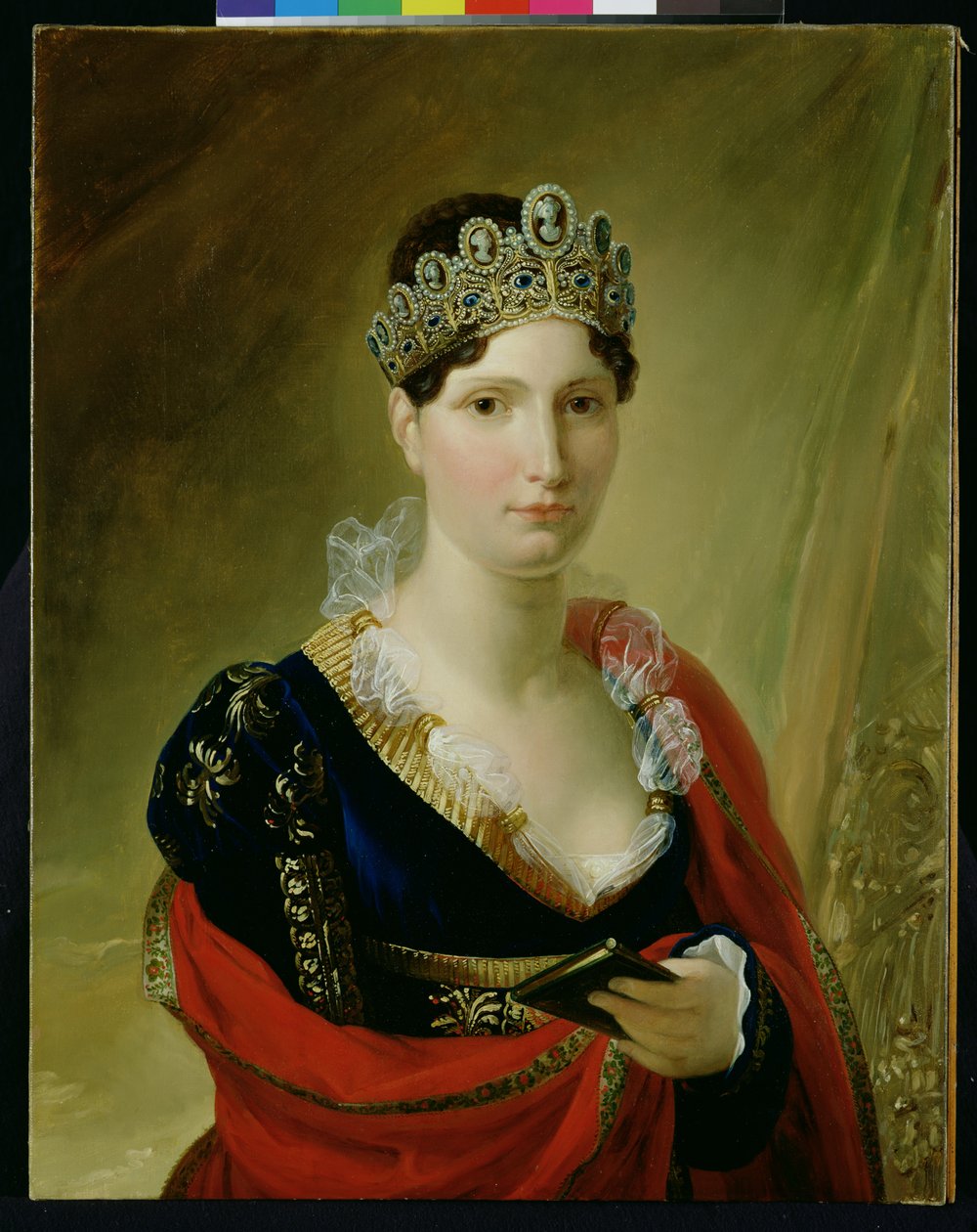 Elisa Baciocchi（1777-1820）c.1812的肖像 作者 约瑟夫·弗朗克