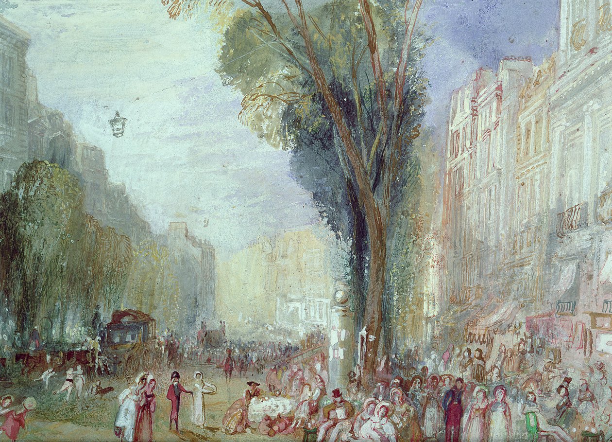 Boulevard des Italiens，巴黎 作者 约瑟夫·马洛德·威廉·特纳