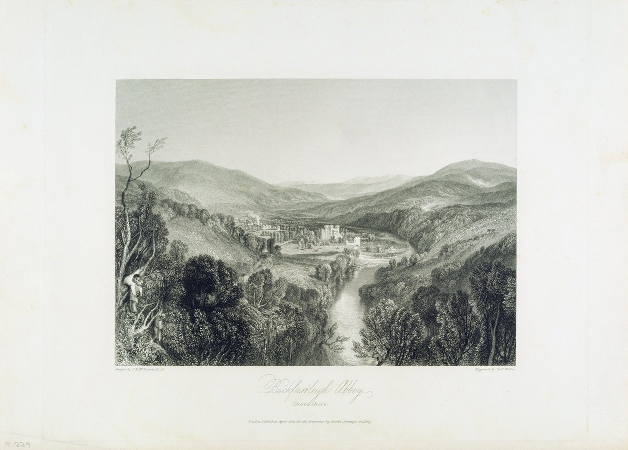 Buckfastleigh Abbey，Devon，c.1826 作者 约瑟夫·马洛德·威廉·特纳