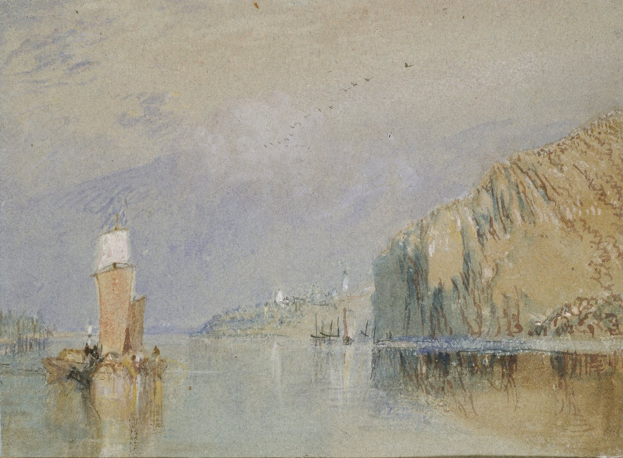 Coteaux de Mauves，1830年 作者 约瑟夫·马洛德·威廉·特纳