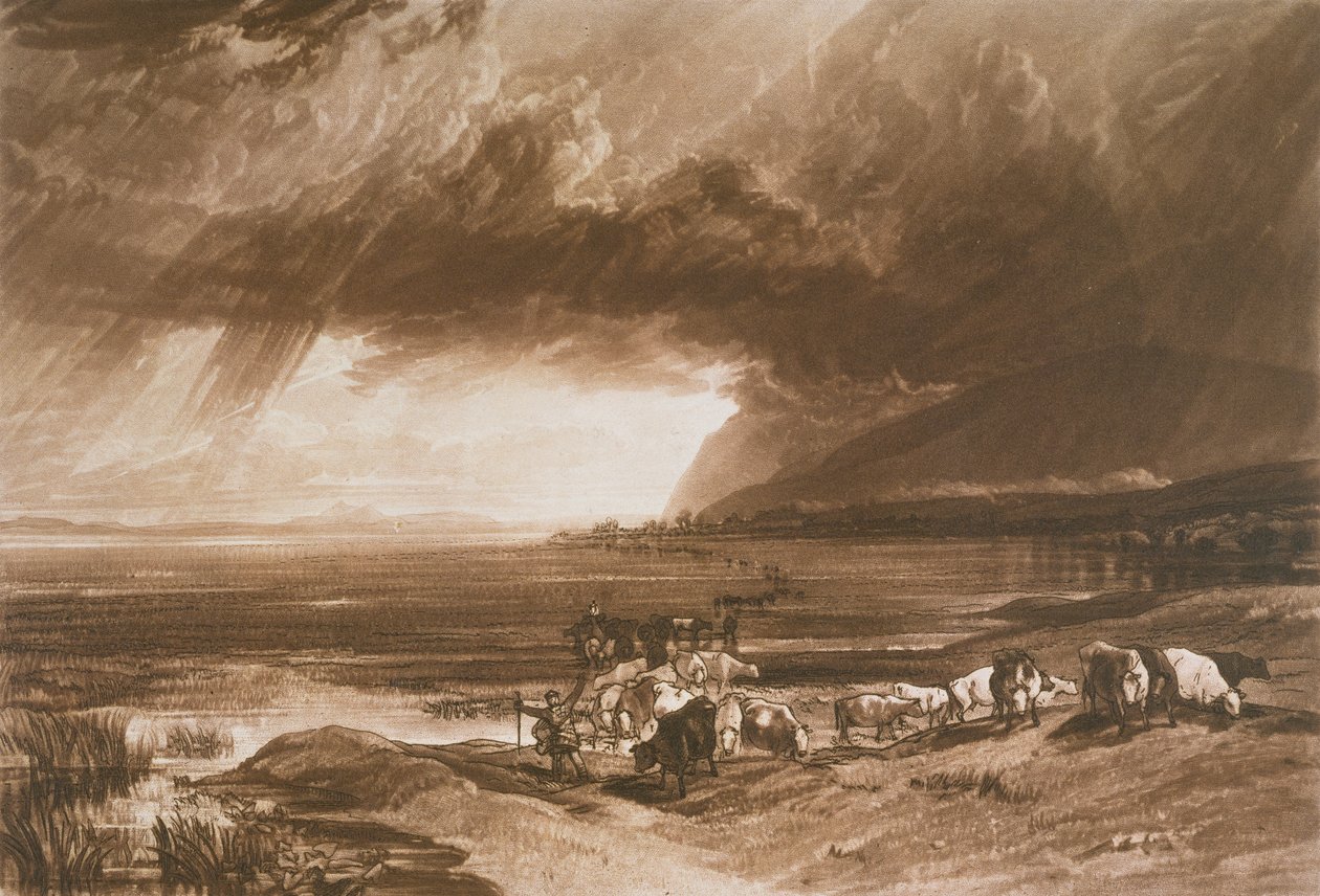 F.52.I Solway Moss，来自&39;Liber Studiorum&39;，由Thomas Lupton雕刻，1816年 作者 约瑟夫·马洛德·威廉·特纳