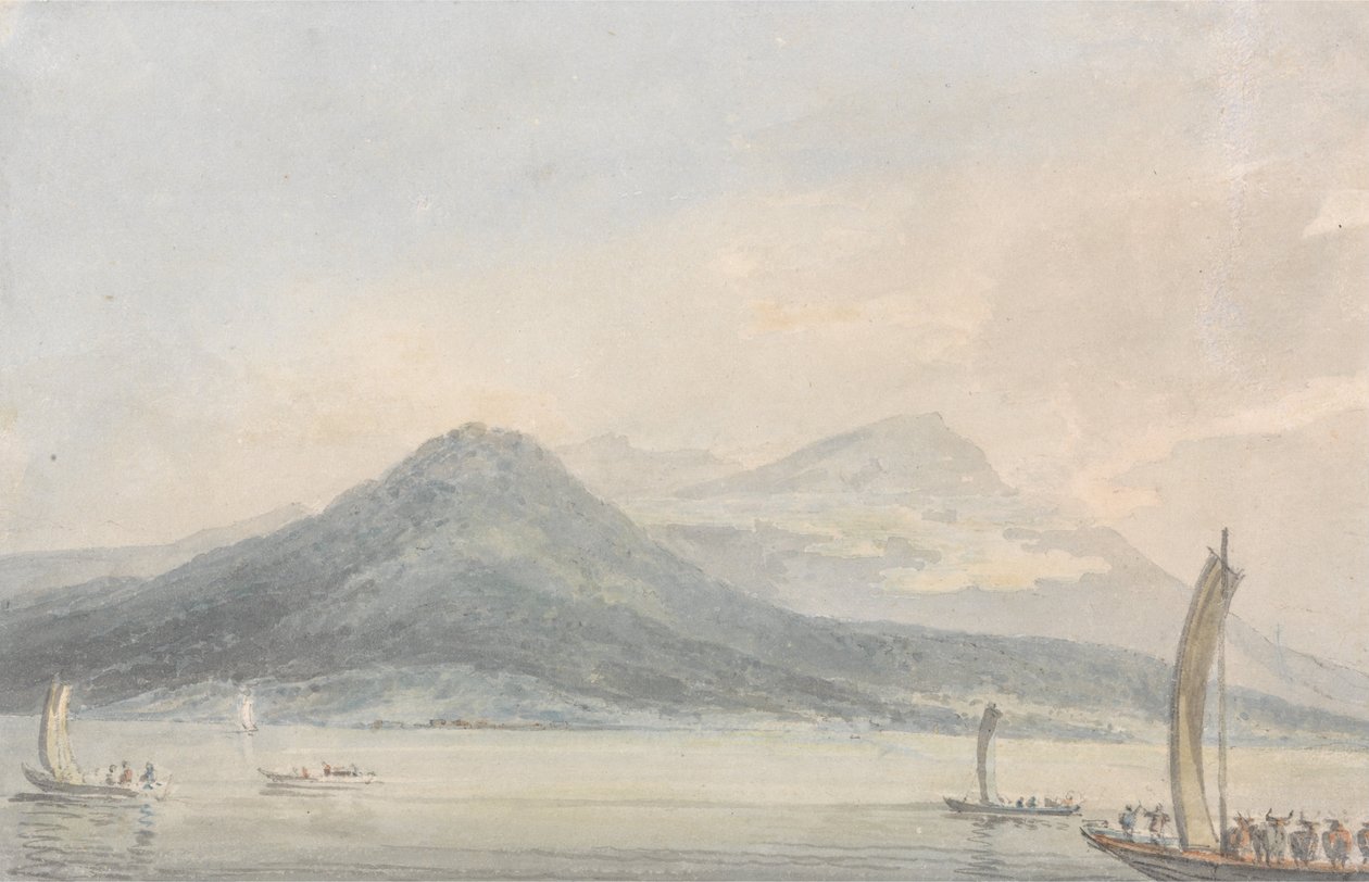 从Isola Borromena，Lago Maggiore 作者 约瑟夫·马洛德·威廉·特纳