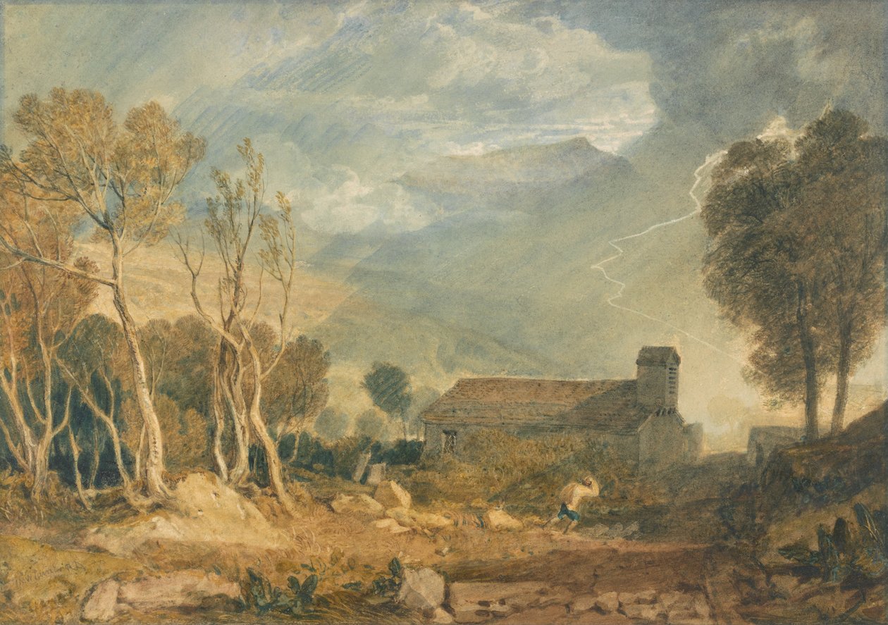 来自Chapel-Le-Dale的Ingleborough 作者 约瑟夫·马洛德·威廉·特纳