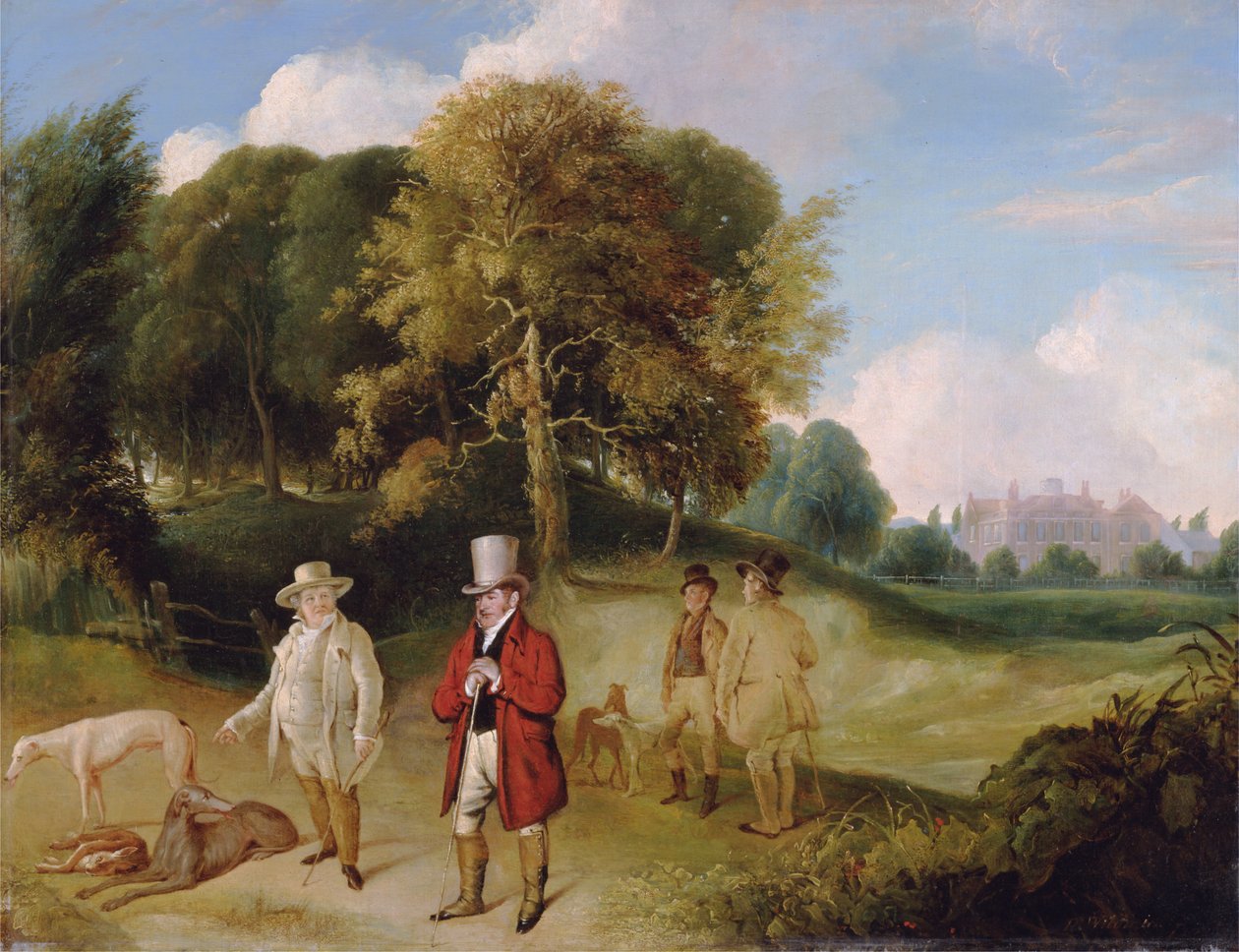 JMW Turner和Walter Fawkes在Farnley Hall 作者 约瑟夫·马洛德·威廉·特纳