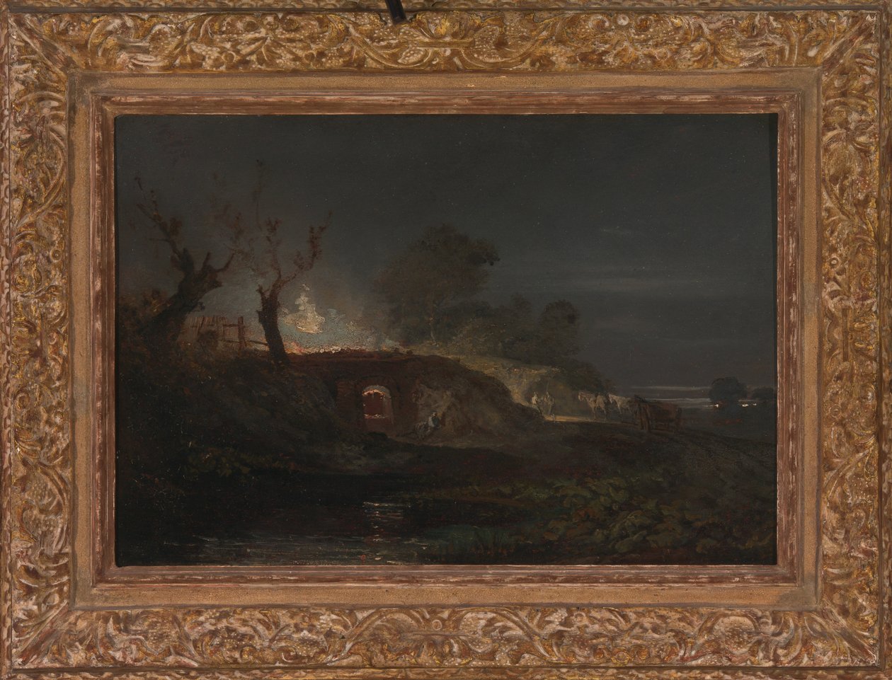 在Coalbrookdale的Limekiln 作者 约瑟夫·马洛德·威廉·特纳